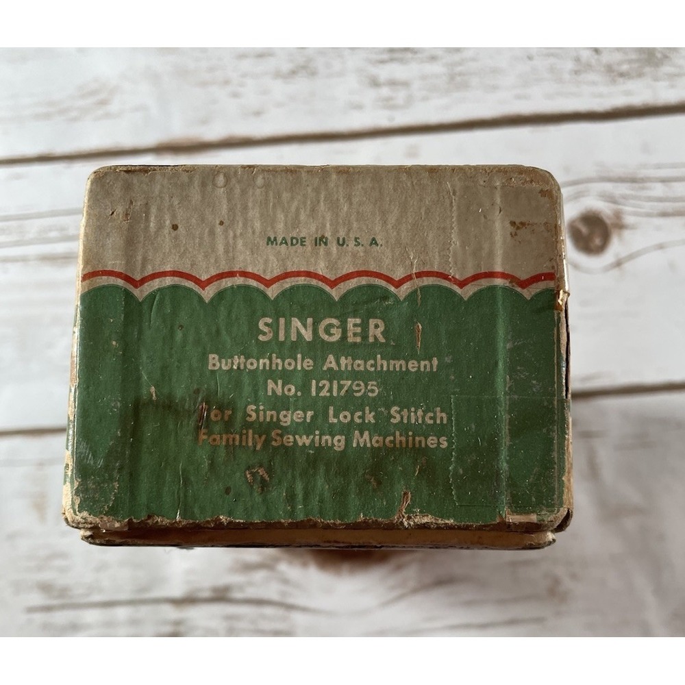 Vintage Singer Buttonhole Attachment in Original Box Sweing Machine‎ Accessory - Picture 8 of 8